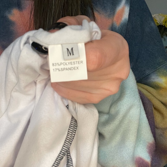 White Long Sleeved Top with Black Stitch - Picture 9 of 9